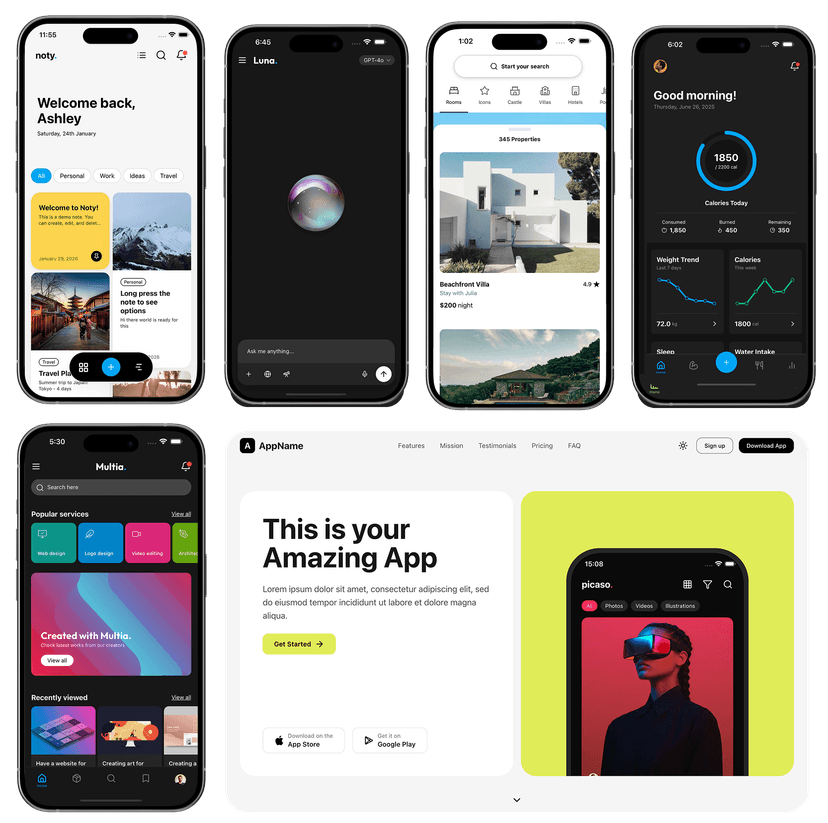 React Native AI Image Generator Template - Picaso by Native Templates