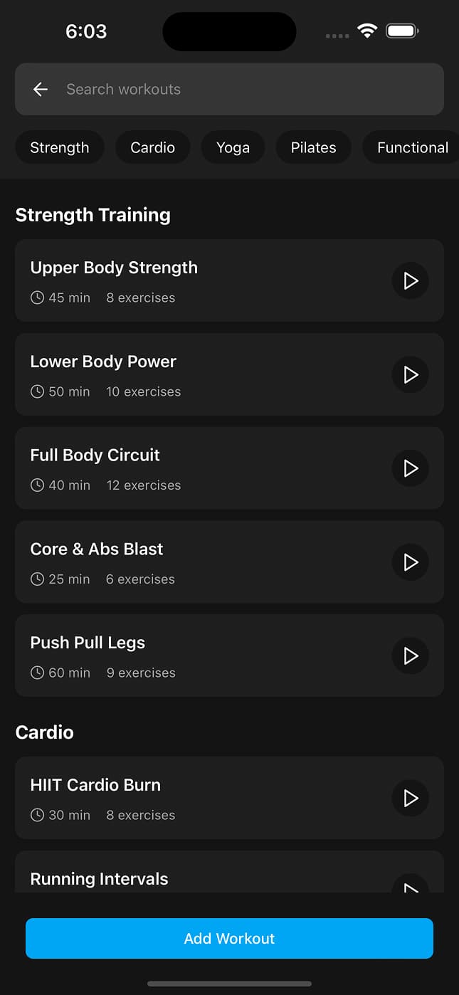 Workout Analytics