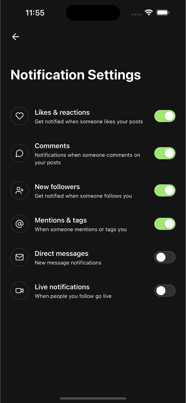 Security Settings
