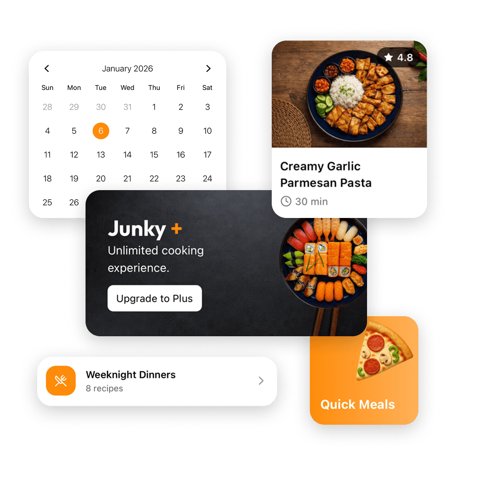 Junky AI Recipe App Template Components