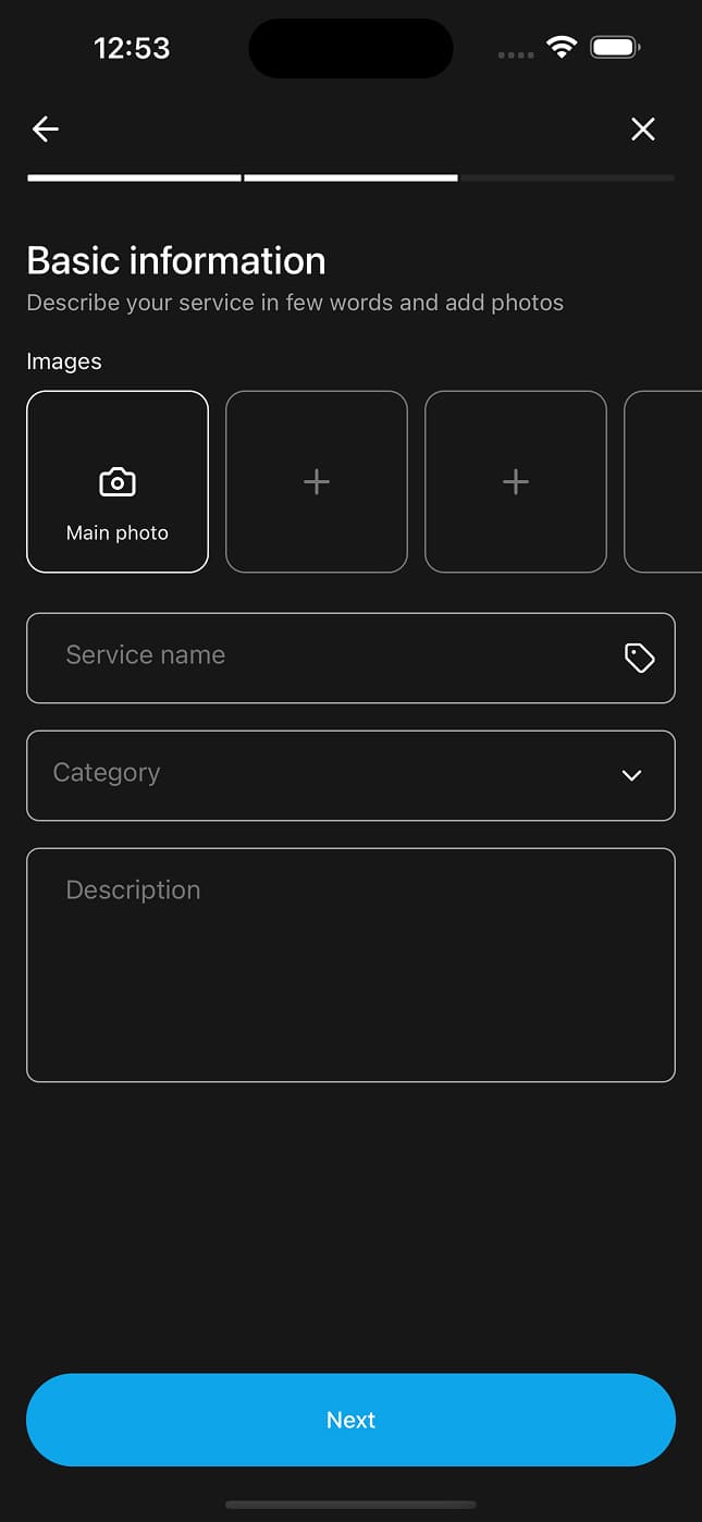 Add Service Step 2