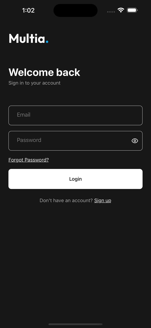 Login Screen