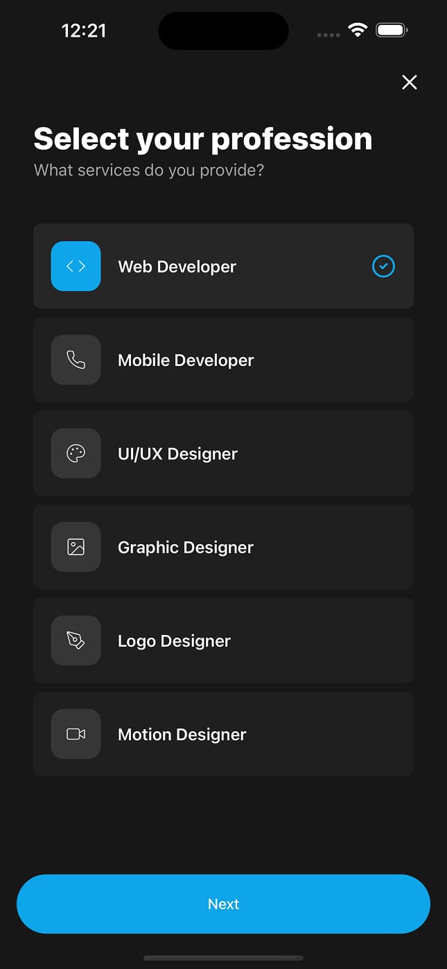 Onboarding Step 2