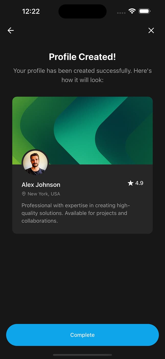Onboarding Step 6