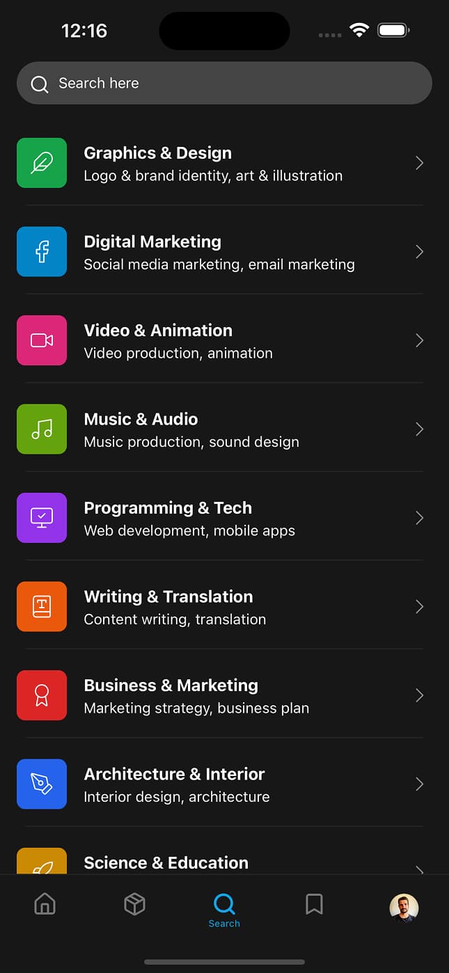 Search Interface