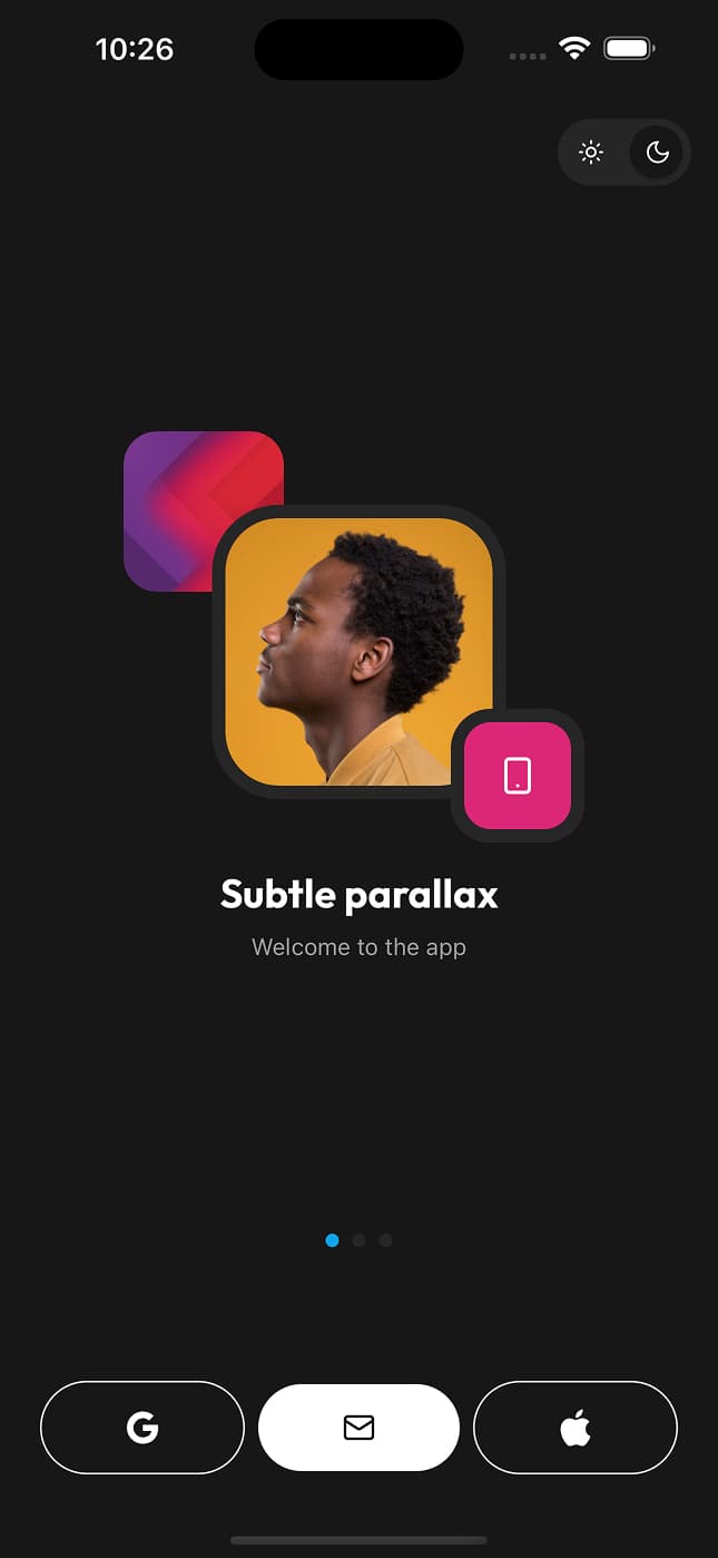 Welcome Screen