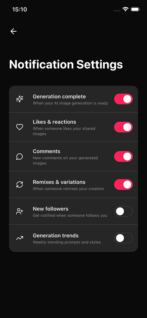 Generation Preferences