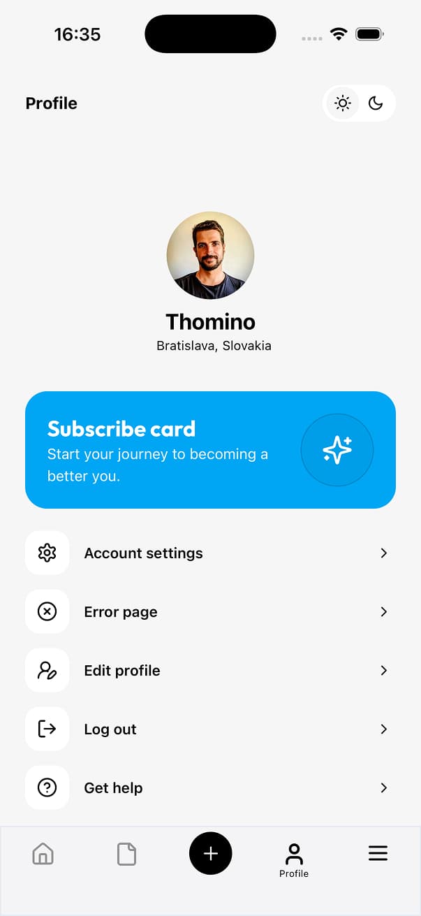 Uniwind Starter Light Screen 3