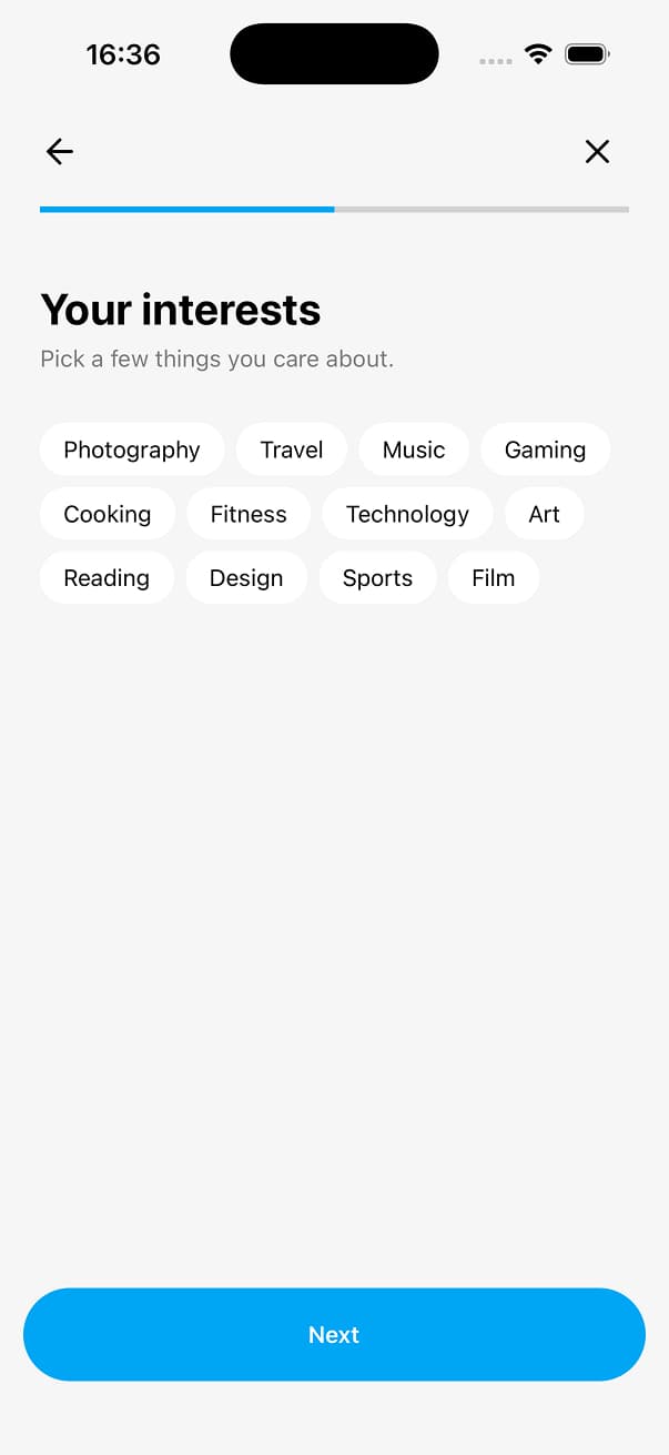 Uniwind Starter Light Screen 9