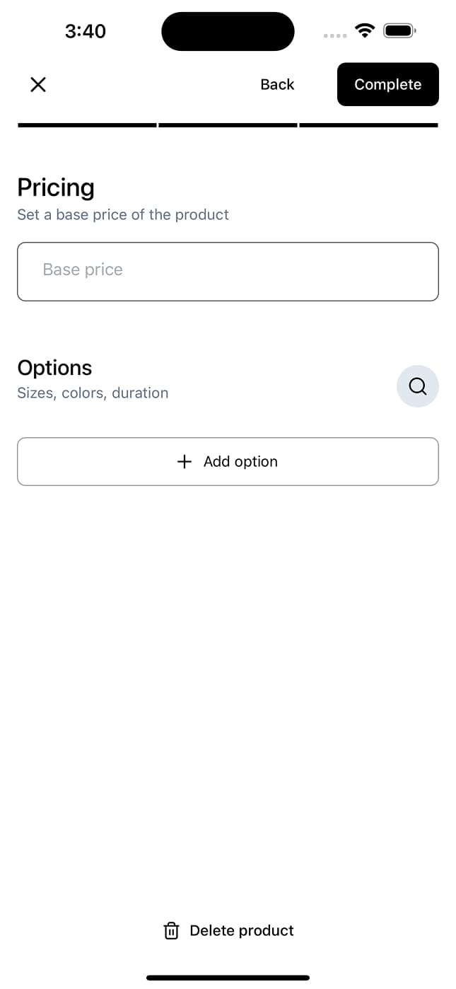 Add Product Step 3
