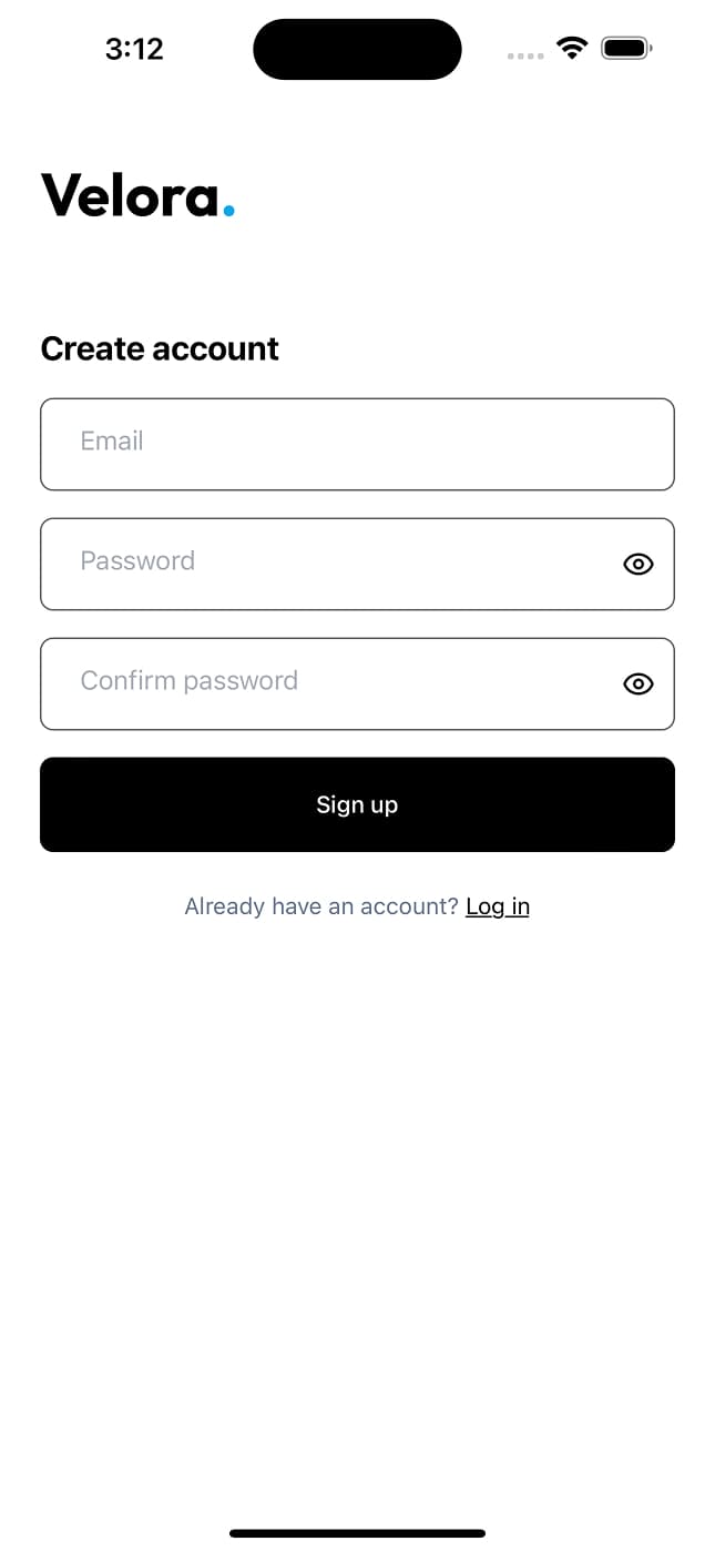 Login Screen