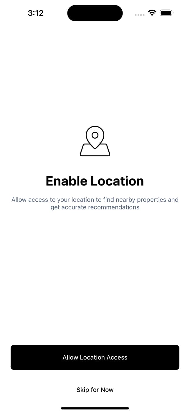 Permissions Screen