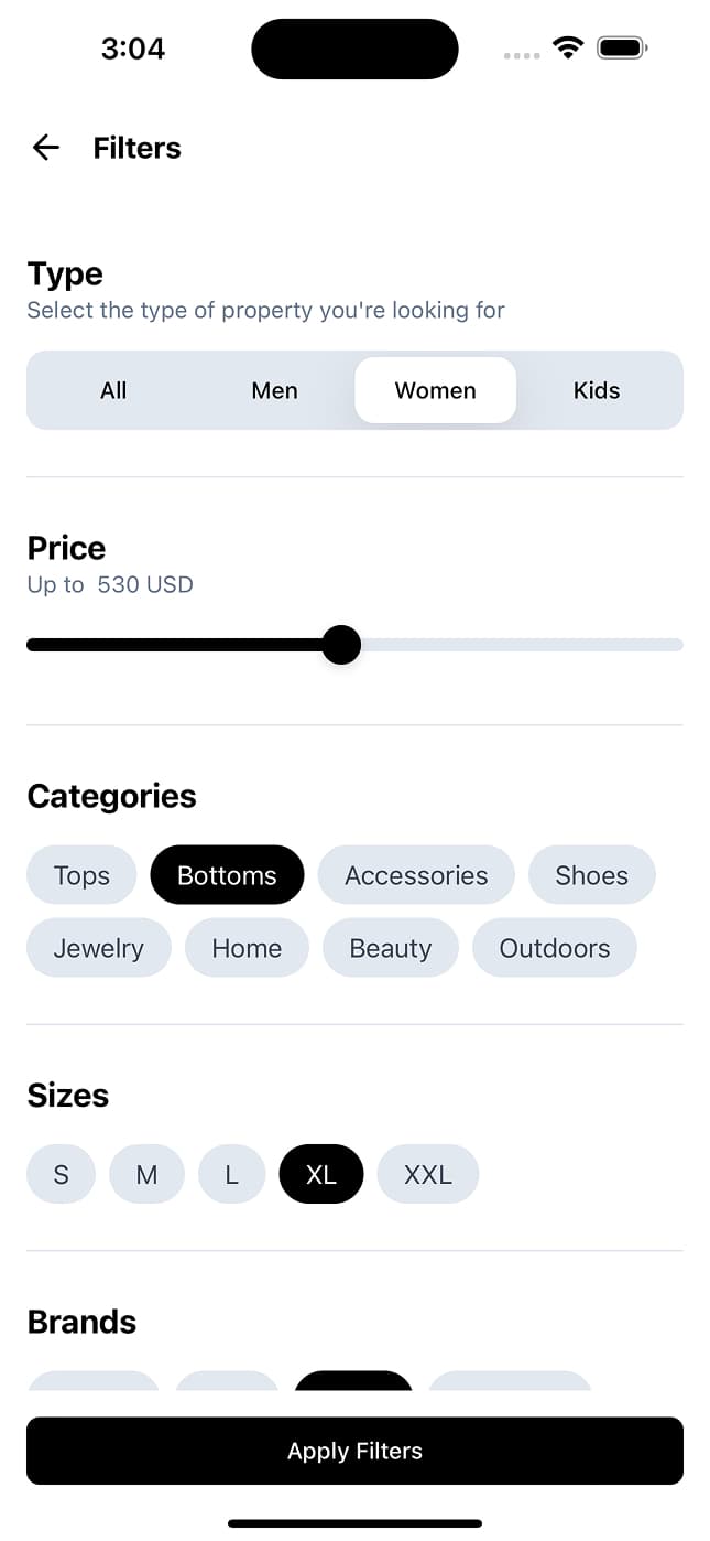 Product Filters