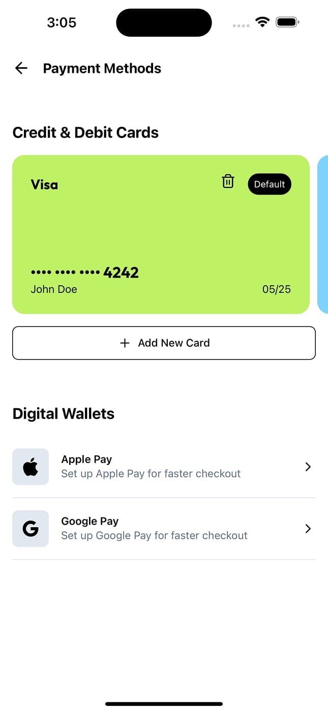 Payment Methods