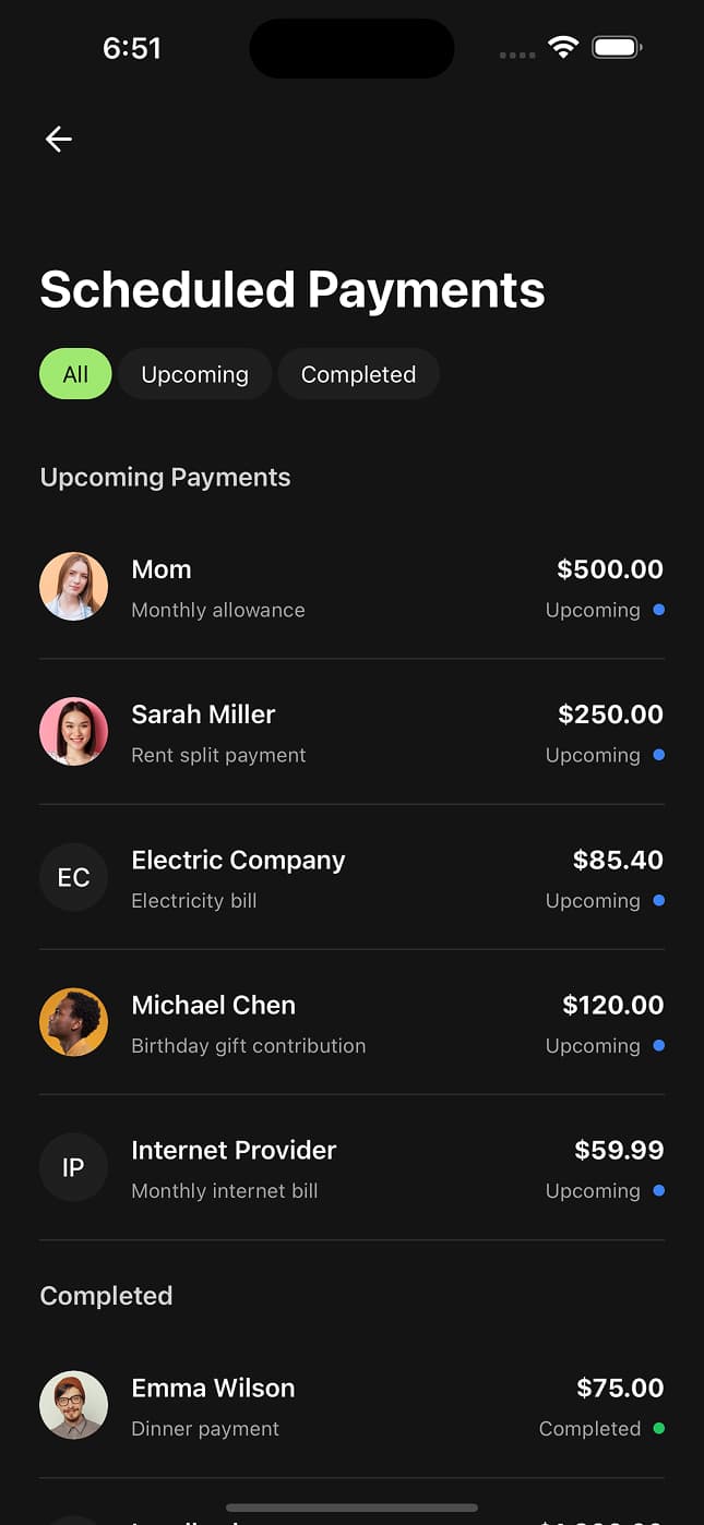 Search Transactions