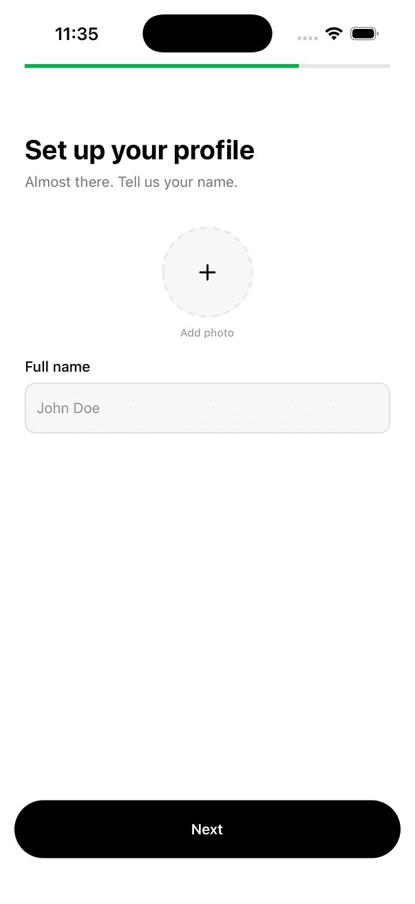 Profile Setup