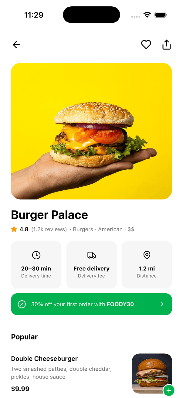 Restaurant Menu