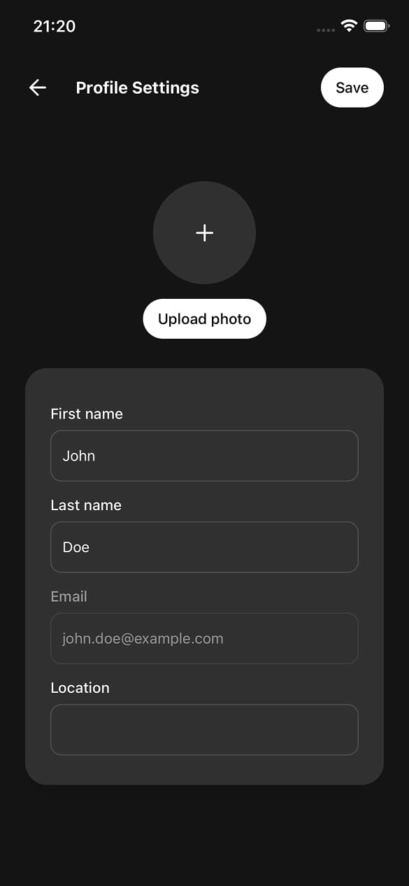 Fronty Dark Screen 6