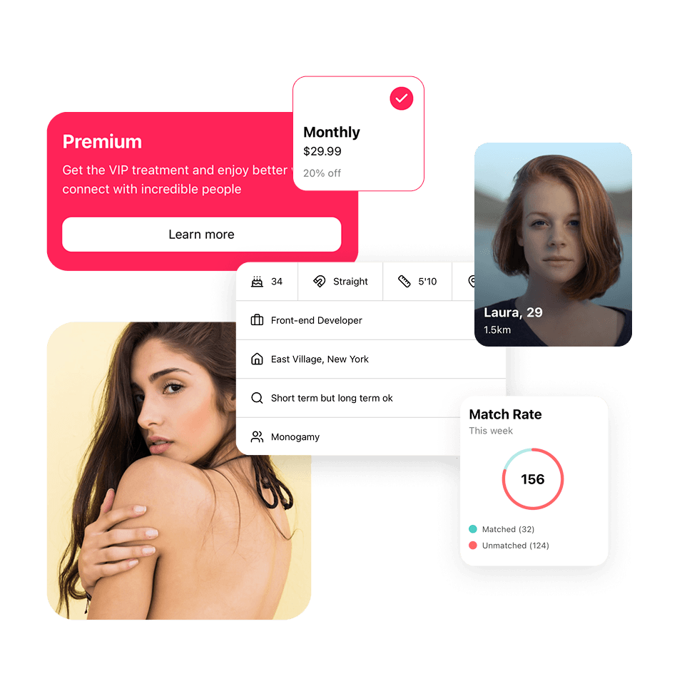 Matcha Dating App Template Components