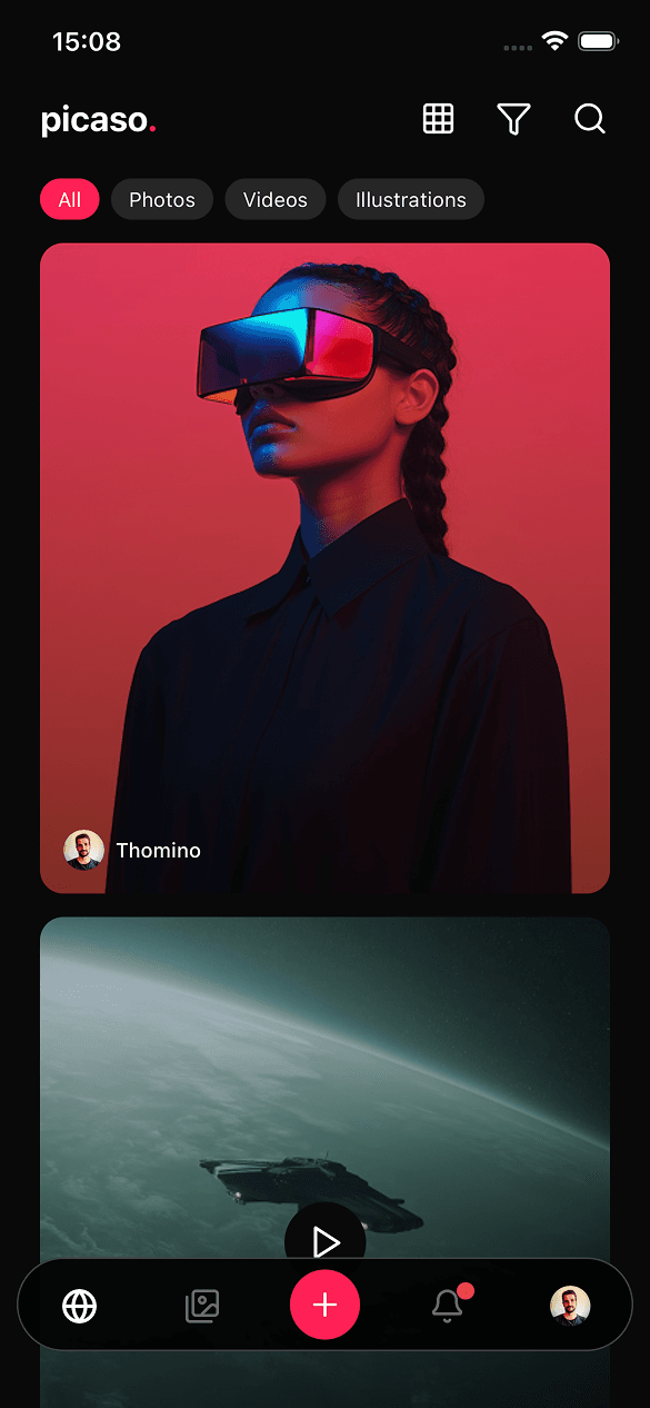 ai image generator home screen