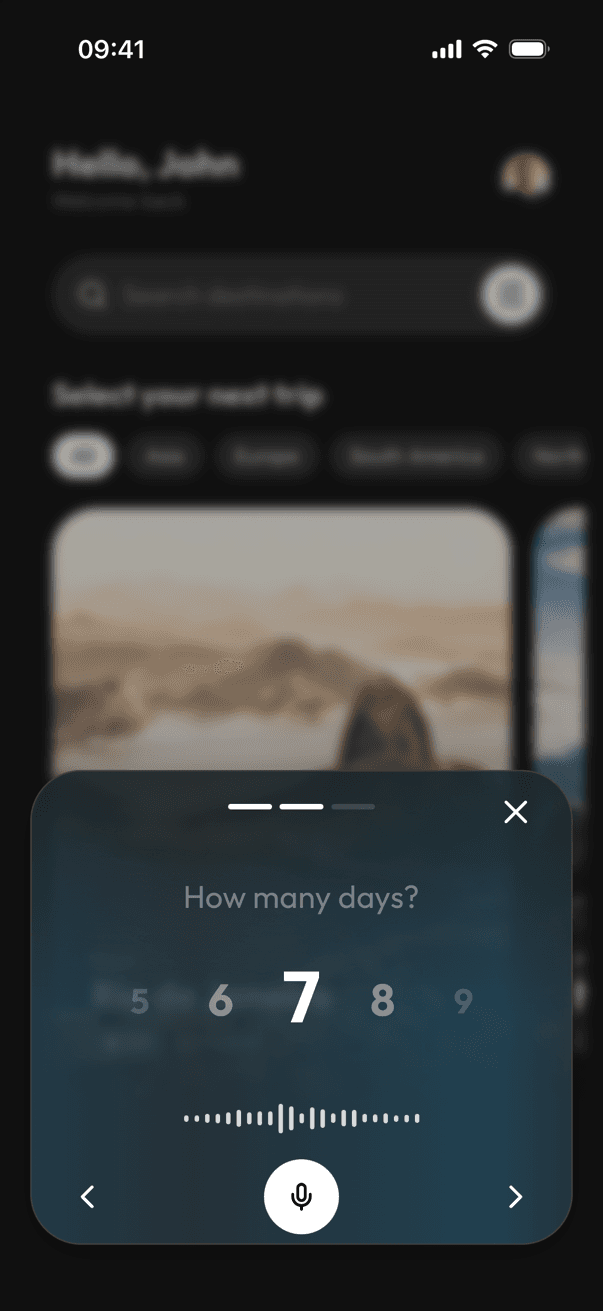 Strider AI planner in dark mode