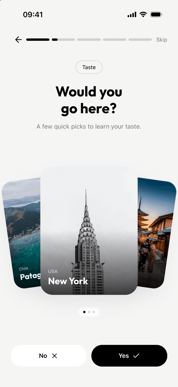 Strider onboarding — would you go here destination deck
