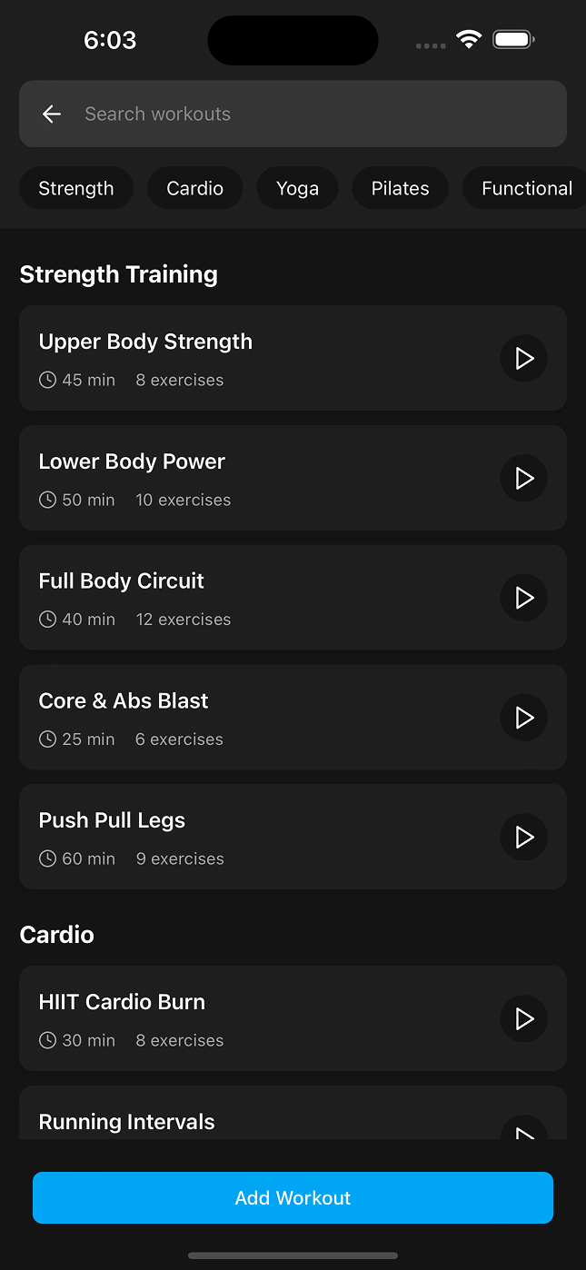 Workout Analytics