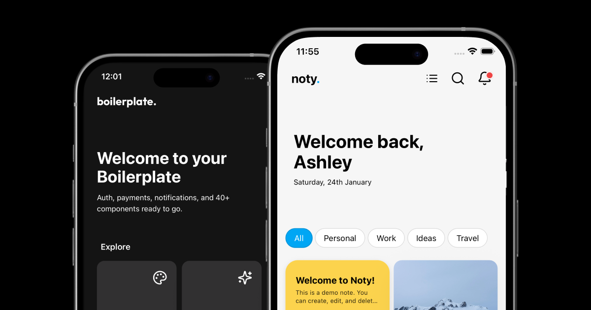 Noty Boilerplate AI Ready React Native Starter With Supabase 